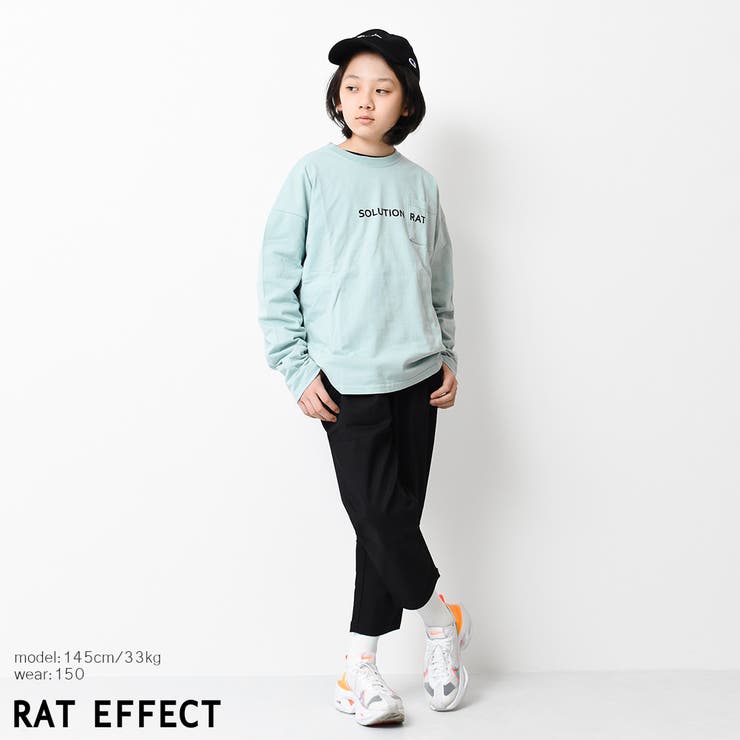 ポケット付バックプリントロングTシャツ トップス ロンT | 子ども服 SHUSHU | 詳細画像8 