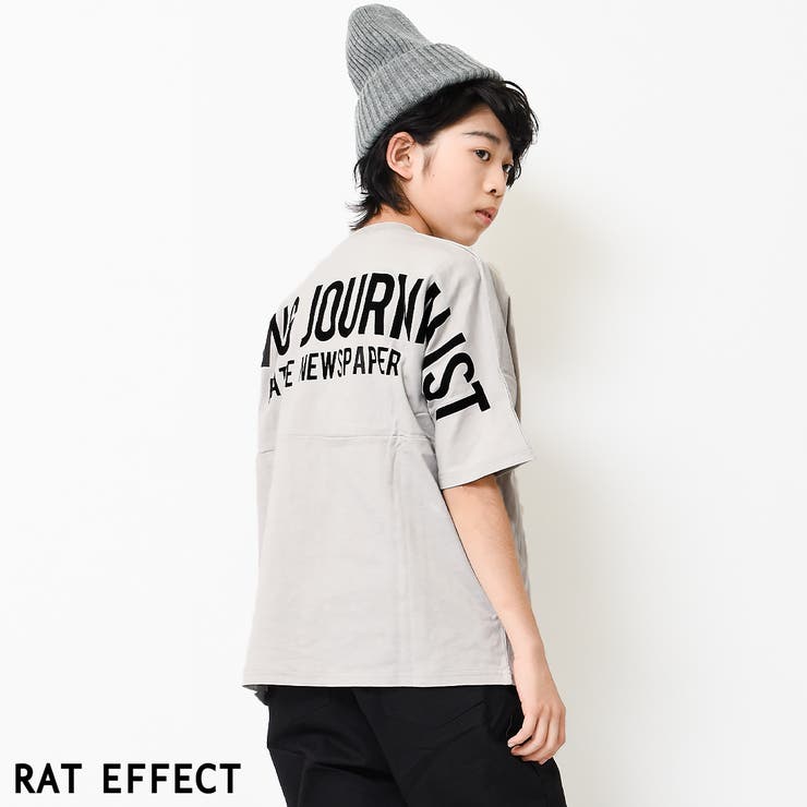 ライトグレー | ドルマンスリーブバックロゴTシャツ トップス カットソー | 子ども服 SHUSHU