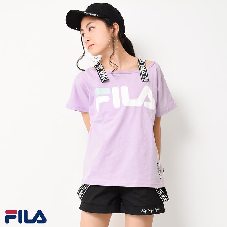 FILA オフショルダーTシャツ トップス[品番：SHUK0001073]｜子ども服