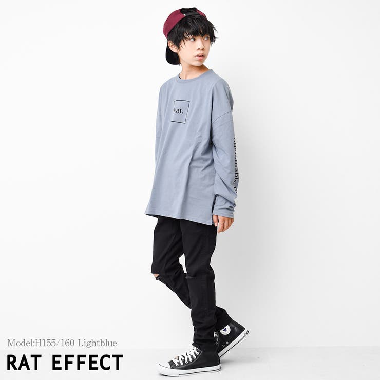 袖ロゴプリントロングTシャツ トップス 長袖 | 子ども服 SHUSHU | 詳細画像2 