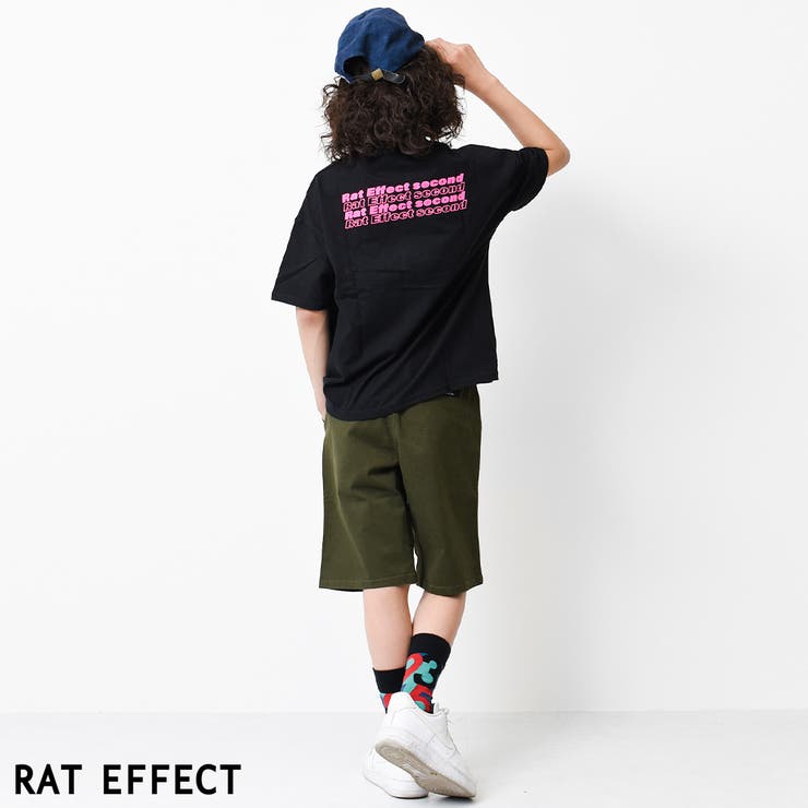 バックネオンロゴプリントビッグTシャツ トップス カットソー | 子ども服 SHUSHU | 詳細画像3 