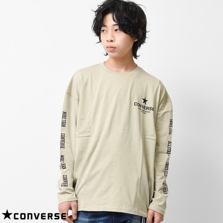 CONVERSE 別注袖ロゴプリントTシャツ カットソー[品番