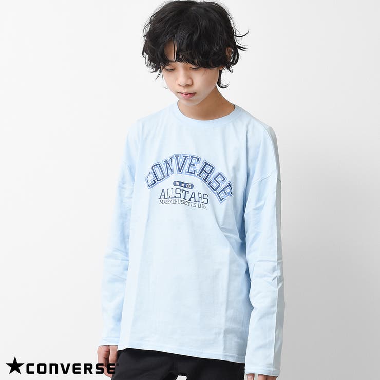 サックス | CONVERSE 別注アーチロゴプリントTシャツ カットソー | 子ども服 SHUSHU