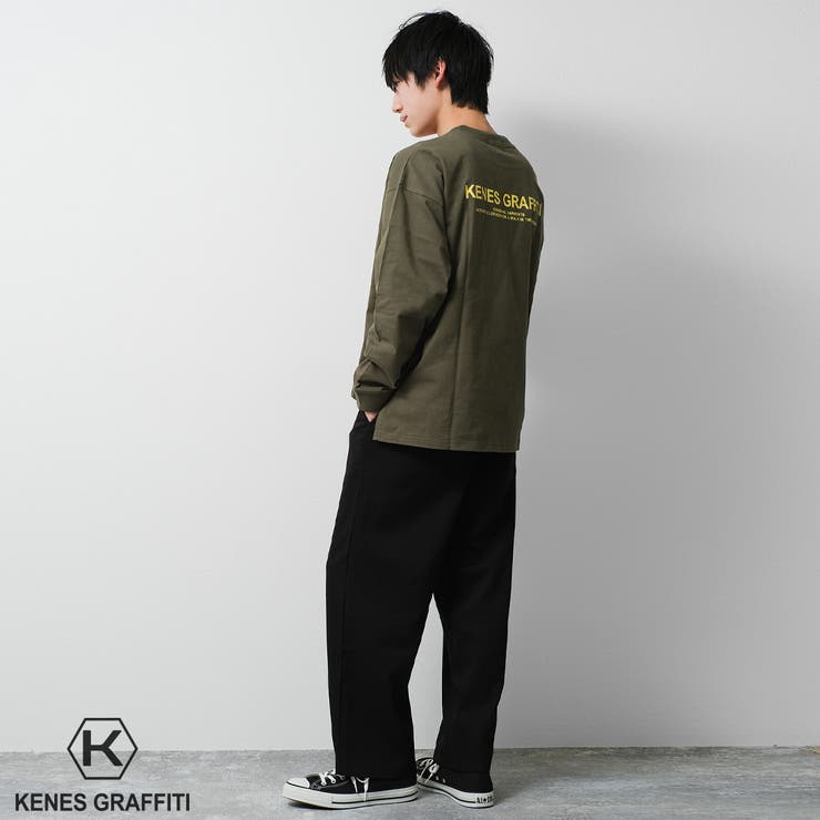 ポケット付バックプリントロングTシャツ トップス 長袖 | 子ども服 SHUSHU | 詳細画像5 