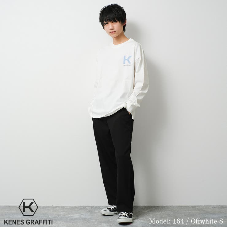 ロゴ刺繍＆プリントロングTシャツ トップス 長袖 | 子ども服 SHUSHU | 詳細画像6 