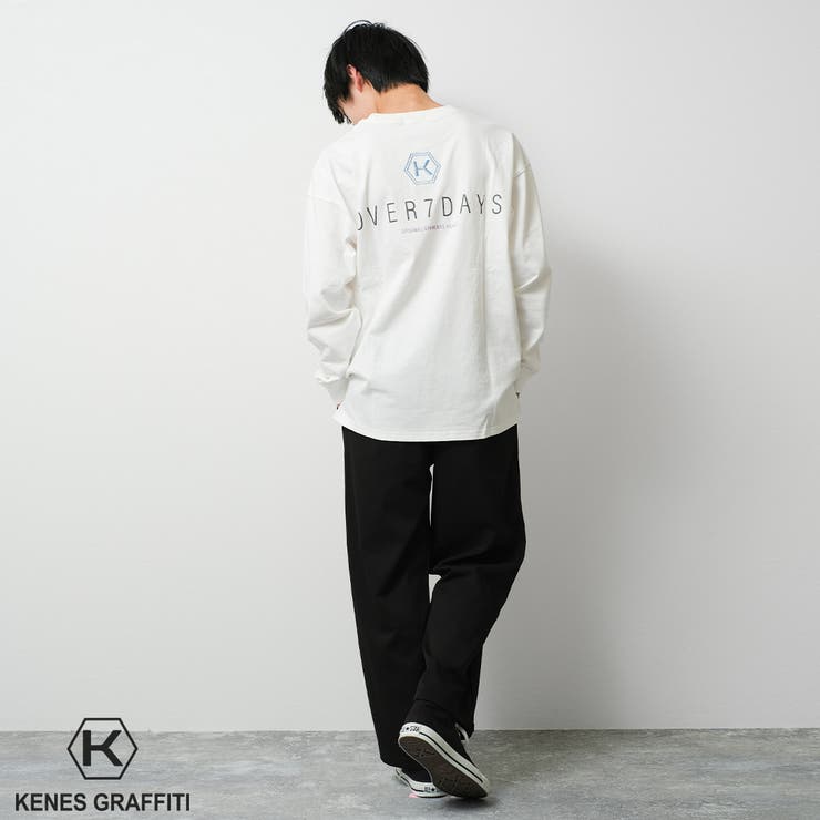 ロゴ刺繍＆プリントロングTシャツ トップス 長袖 | 子ども服 SHUSHU | 詳細画像7 