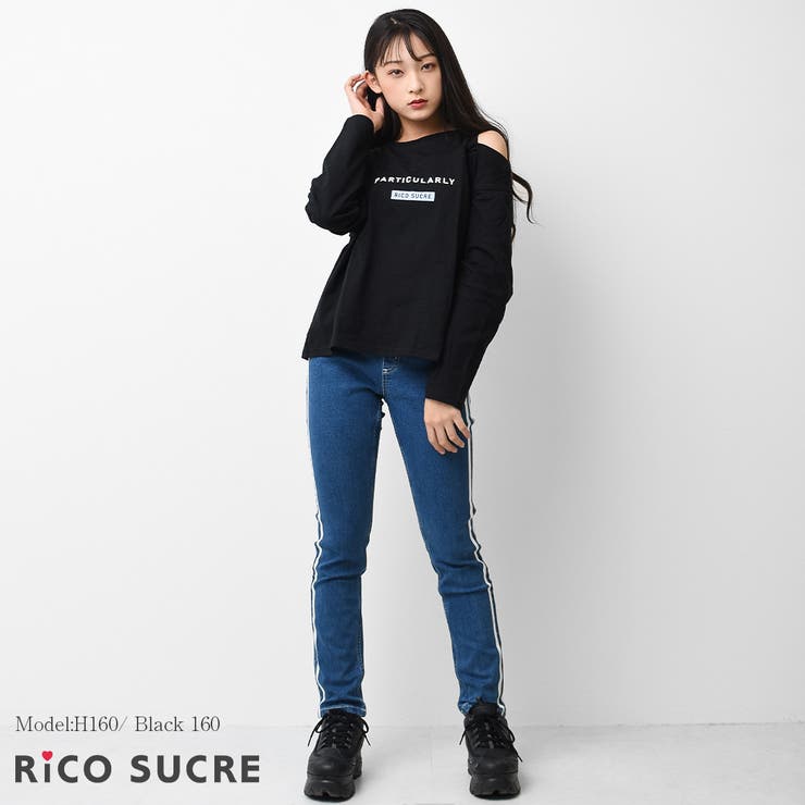 レイヤード風ロングTシャツ トップス ロンT[品番：SHUK0001174