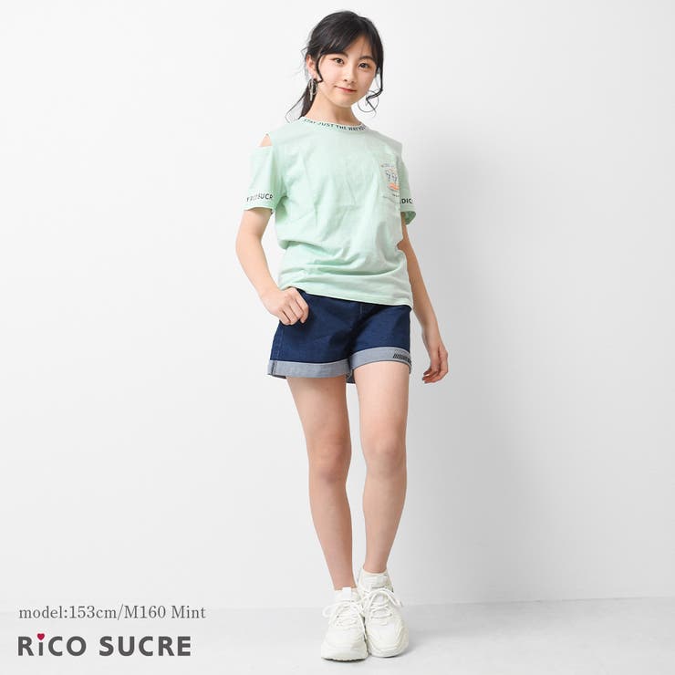 肩スリットTシャツ トップス 半袖 | 子ども服 SHUSHU | 詳細画像7 