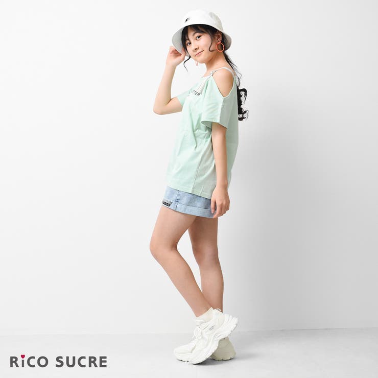 ワンショルダーTシャツ トップス 半袖 | 子ども服 SHUSHU | 詳細画像10 