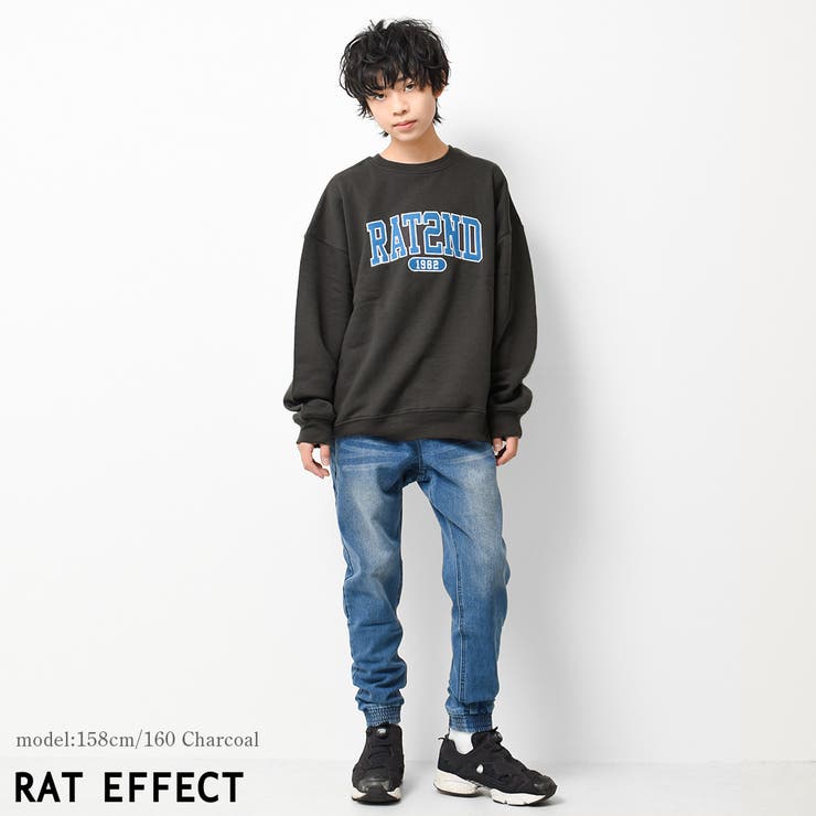 裏起毛アーチロゴ刺繍トレーナー スウェット 長袖 | 子ども服 SHUSHU | 詳細画像7 