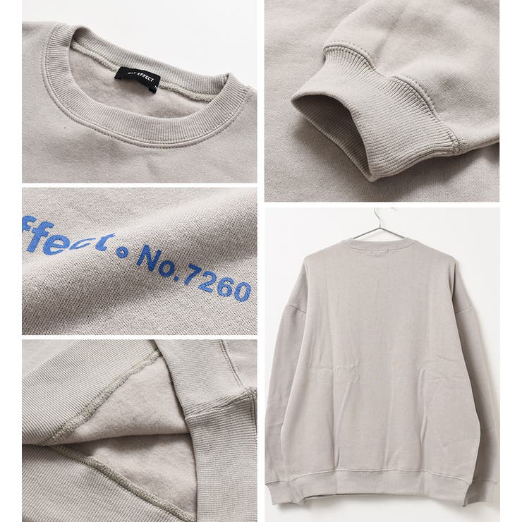 Yesterdays　トレーナー　スウェット　長袖　グレー　プリント　裏起毛 Rocky Monroe トレーナー スウェット オーバーサイズ裏起毛ワン