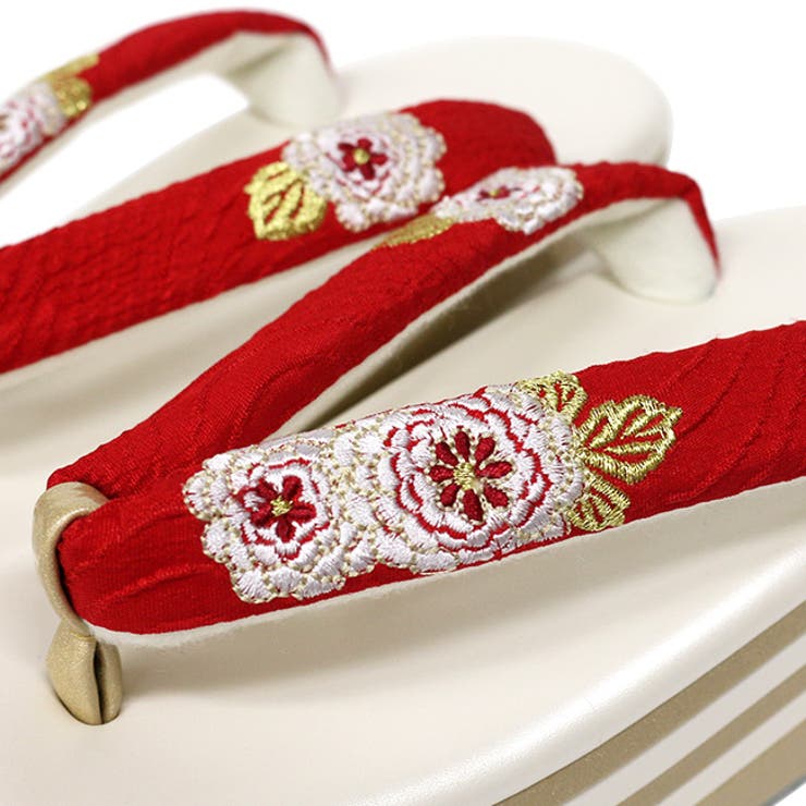 振袖 草履 万寿菊の刺繍[品番：KICW0002361]｜kimonocafe（キモノ