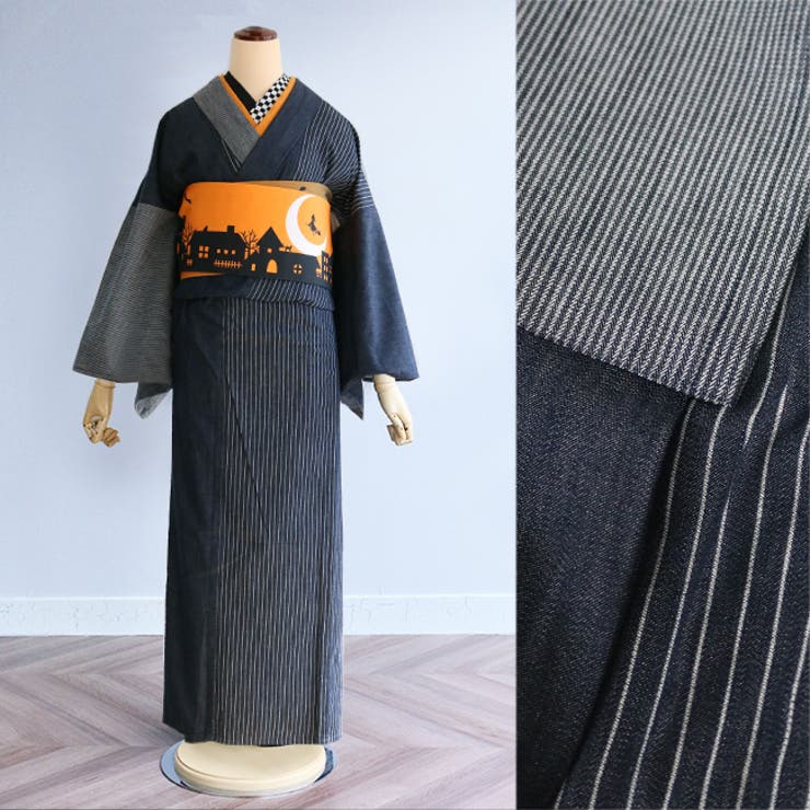 デニム着物　撫松庵　岡山デニム 和装初心者でも着こなせる！洋服感覚の〝デニム着物〟 | VERY