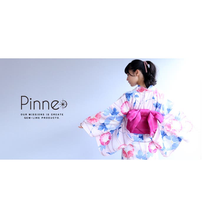 Pinne浴衣3点セット 朝顔 フリーサイズ 品番 Kicw Kimonocafe キモノカフェ のレディースファッション通販 Shoplist ショップリスト