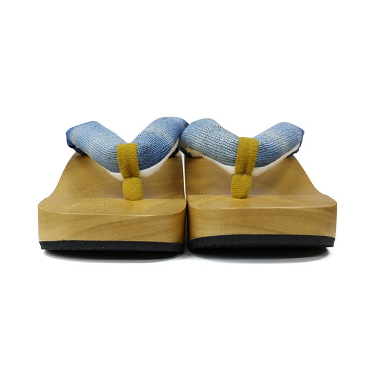 ピドヒール 下駄 レディース 麻ぼかし染め S M L ブルー 品番 Kicw Kimonocafe キモノカフェ のレディースファッション通販 Shoplist ショップリスト