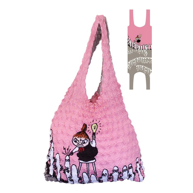 MOOMIN ムーミン エコバッグ レジバッグ 絞りバッグ Lサイズ  アンドウ[品番：KICW0003426]｜kimonocafe（キモノカフェ）のファッション通販｜SHOPLIST（ショップリスト）