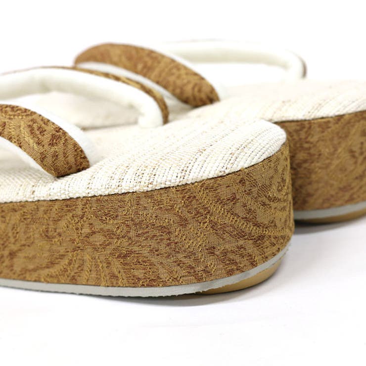 夏用天葛草履 天然の葛を使用した大人の軽くて歩きやすい夏草履 ペイズリー柄 | kimonocafe | 詳細画像5 