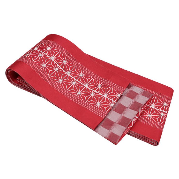 浴衣帯 袴帯 麻の葉柄で使いやすい基本の半巾帯 | kimonocafe | 詳細画像6 