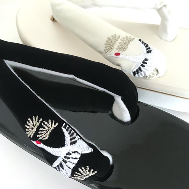 草履 振袖 鶴の刺繍 | kimonocafe | 詳細画像3 