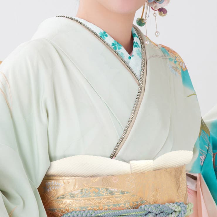 振袖用帯揚げ 手綱模様 ラメ | kimonocafe | 詳細画像4 