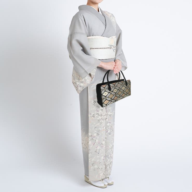 礼装バッグ 利休バッグ 日本製 お茶席バッグ 正絹帯地 茶席ボストン