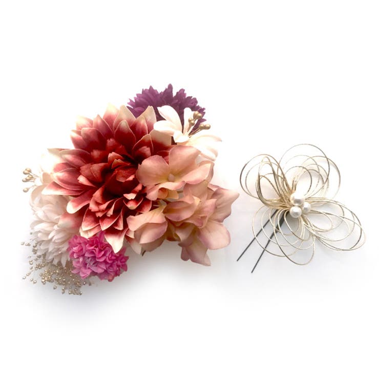 振袖用髪飾り 2本セット 23W106[品番：KICW0003614]｜kimonocafe