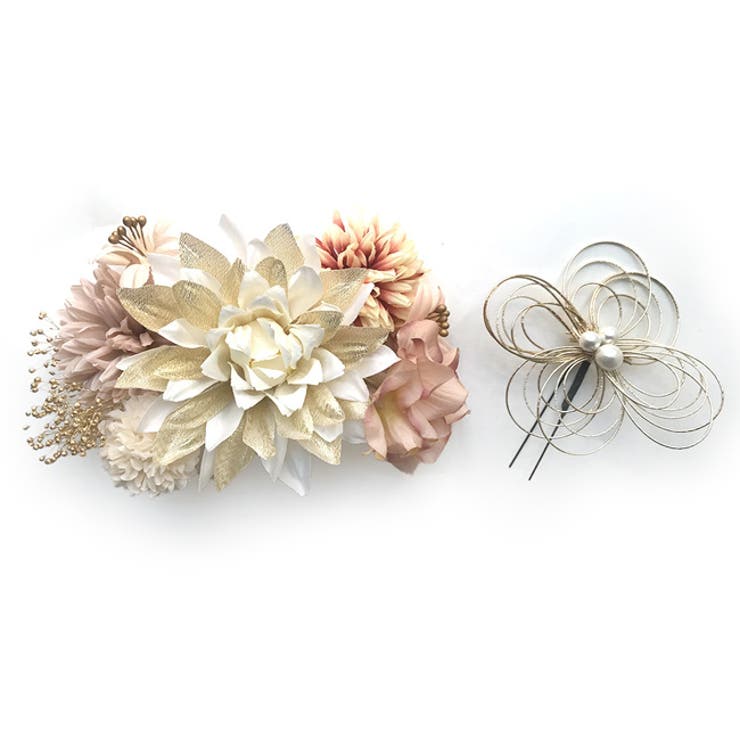 振袖用髪飾り 2本セット 23W106[品番：KICW0003614]｜kimonocafe