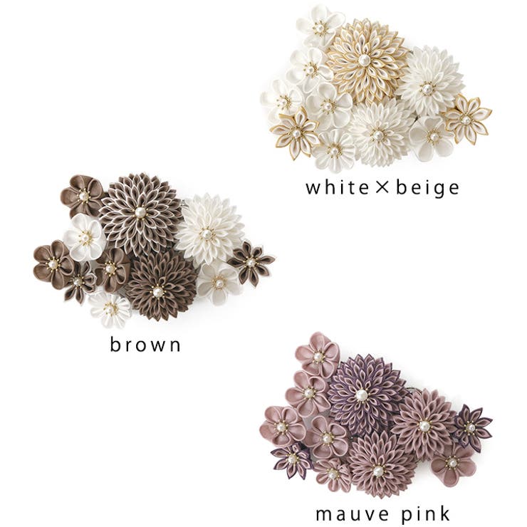 髪飾りにも帯飾りにもなるつまみ細工飾り 帯留め 帯留 | kimonocafe | 詳細画像8 