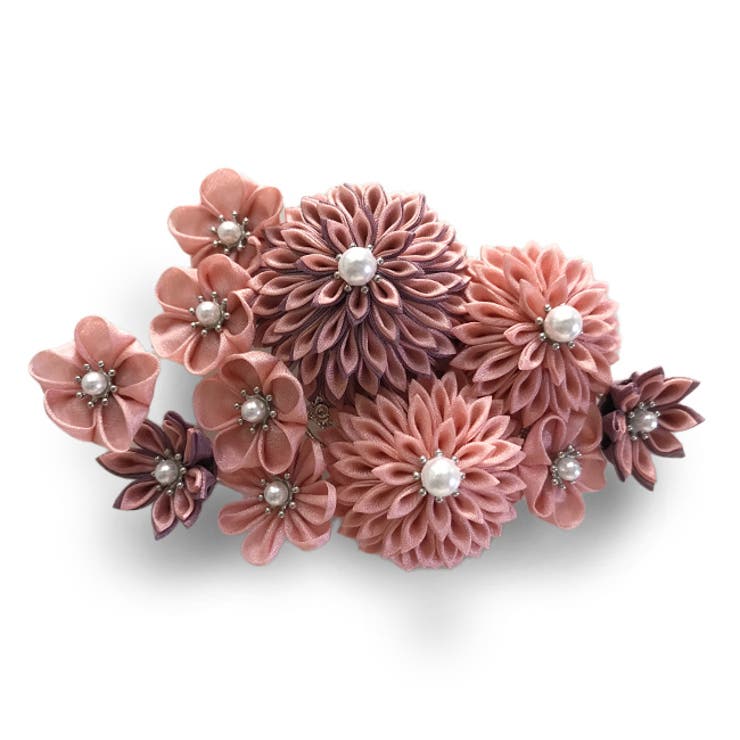 つまみ細工帯び飾り　コサージュ　ピアス　再販受付 つまみ細工帯び飾り コサージュ ピアス 再販受付 つまみ細工