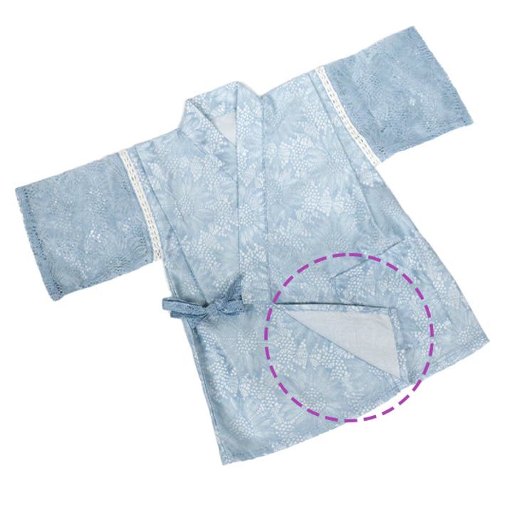 レース甚平 女の子 キッズ | kimonocafe | 詳細画像3 