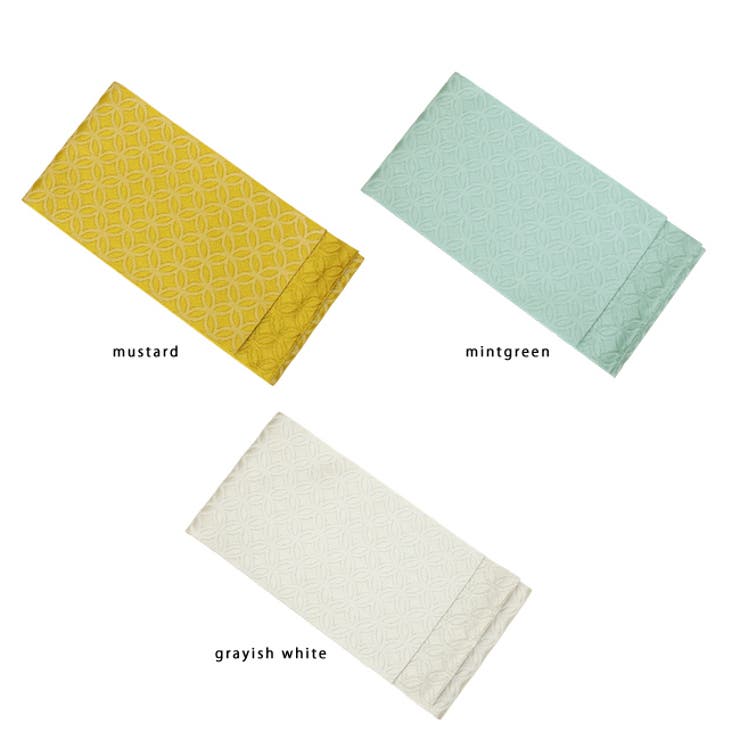 浴衣帯 半巾帯 単衣帯 細帯 無地 七宝 地模様 日本製 | kimonocafe | 詳細画像5 