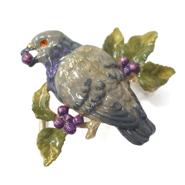 帯留 数 SUU カワラバト 鳩 パルナートポック 着物用 洒落 帯留め | kimonocafe | 詳細画像3 