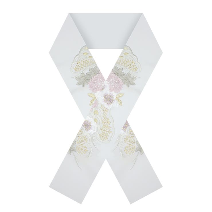 振袖用刺繍半衿 松桜 洗える | kimonocafe | 詳細画像6 