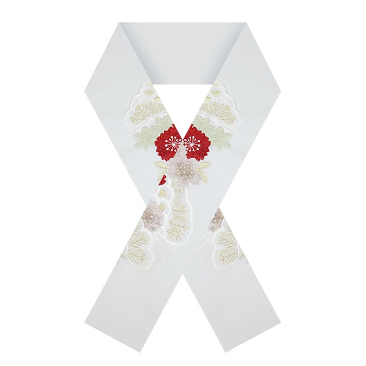 振袖用刺繍半衿 松桜 洗える | kimonocafe | 詳細画像8 