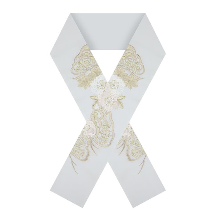 振袖用刺繍半衿 松桜 洗える | kimonocafe | 詳細画像9 