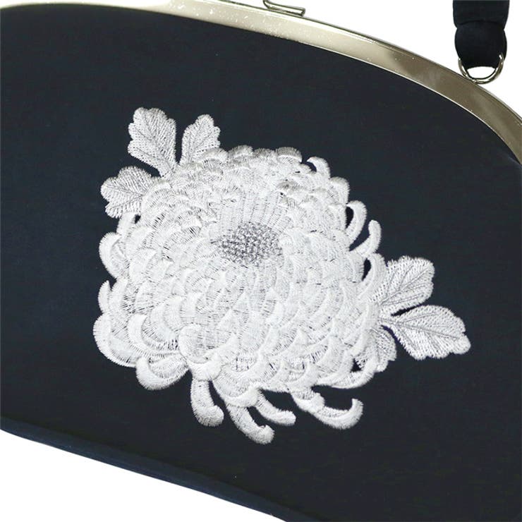 バッグ 菊と小花 刺繍 | kimonocafe | 詳細画像9 