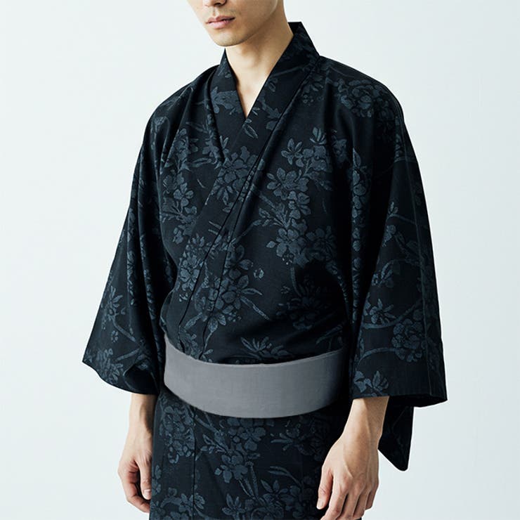 のぶし 様 半幅帯 浴衣帯 普段着物 黒 グレー モダン モノトーン 麻の葉 000000018565-01.jpg?t=