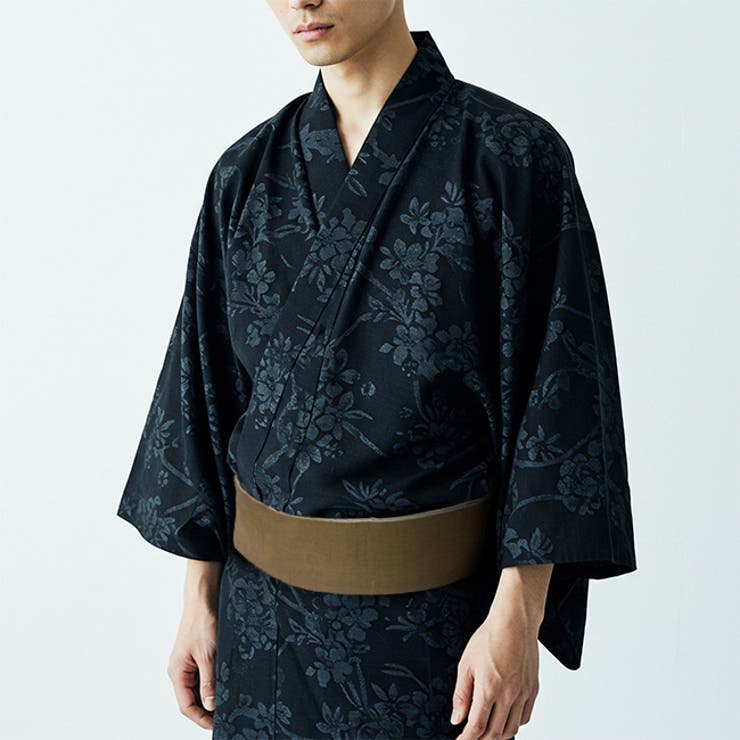 半幅帯　カフェ・オ・レ色　織り出し縞模様　No.00 半幅帯 カフェ・オ・レ色 織り出し縞模様 No.00