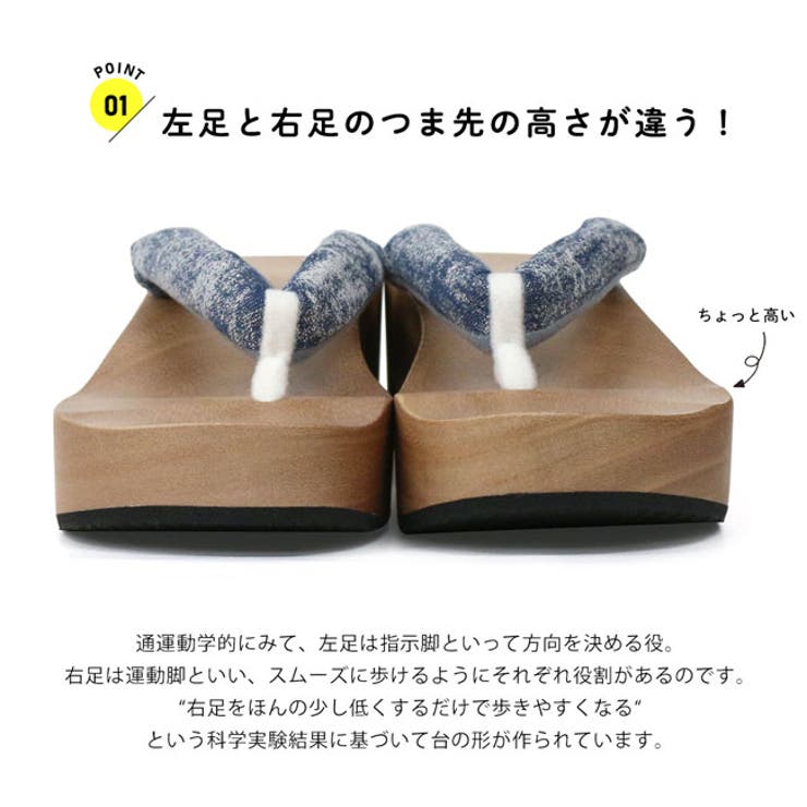 下駄 ピドヒール 播州織 | kimonocafe | 詳細画像3 