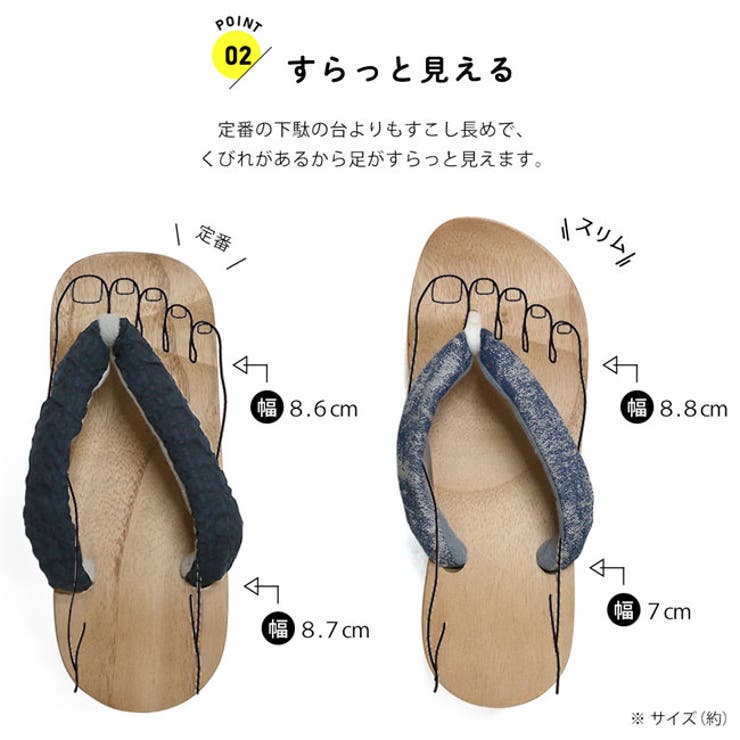 下駄 ピドヒール 播州織 | kimonocafe | 詳細画像4 