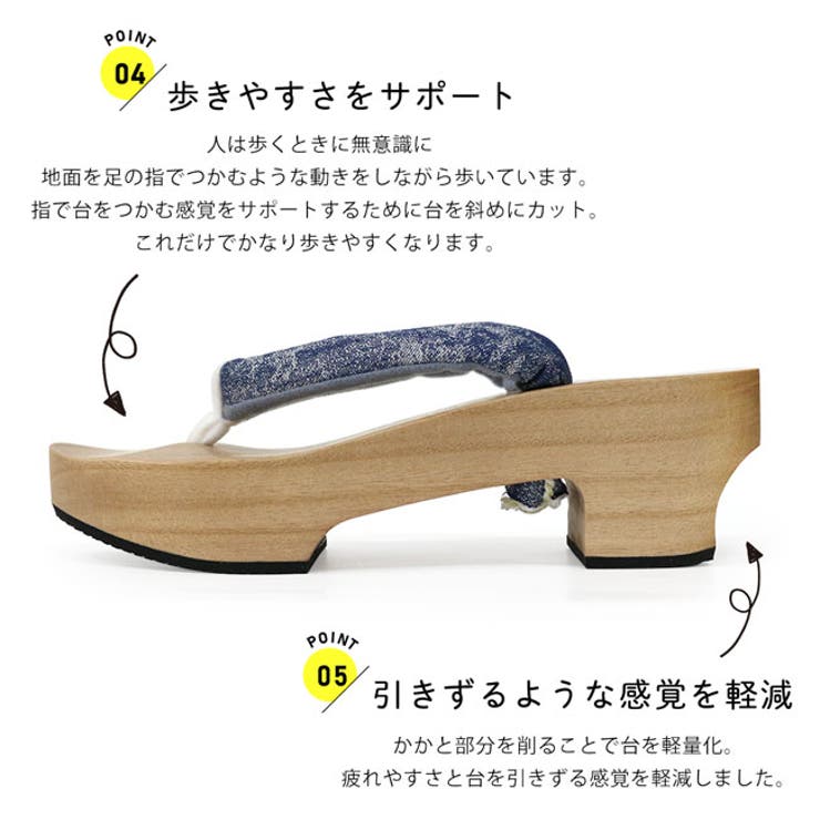 下駄 ピドヒール 播州織 | kimonocafe | 詳細画像6 