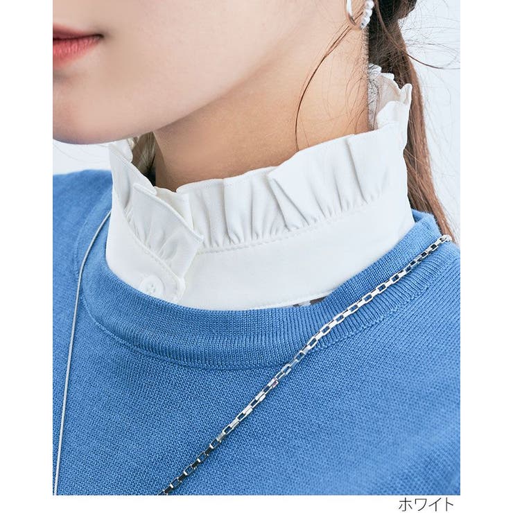 刺繍デザインフリルスタンドカラー付け襟 小物 雑貨 | kirakiraShop  | 詳細画像6 