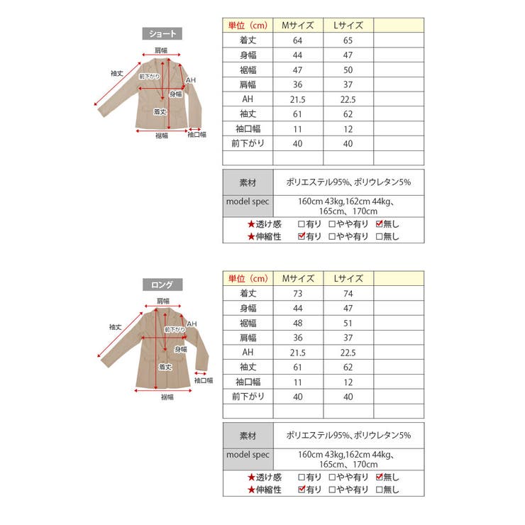 ポンチ素材テーラードジャケット 2タイプ テーラードジャケット 品番 Ik Kirakirashop キラキラショップ の レディースファッション通販 Shoplist ショップリスト