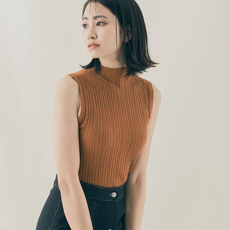 ハイネックノースリーブプリーツニットトップス ニット ハイネック 品番 Ik Kirakirashop キラキラショップ のレディースファッション通販 Shoplist ショップリスト