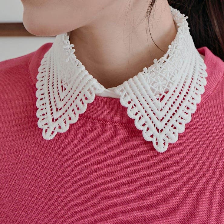 E | レースデザイン付け襟 小物 アクセサリー | kirakiraShop 