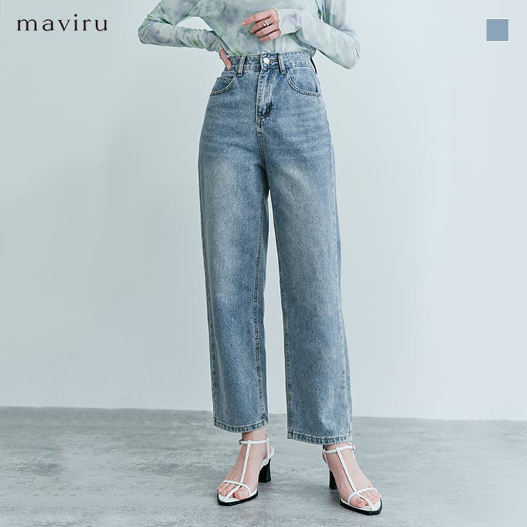 商品画像：楽天市場】テンセルクールデニムパンツ【レディース デニム 4