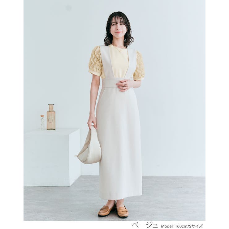 シフォンフリルスリーブ切り替えトップス 2サイズ シアートップス | kirakiraShop  | 詳細画像15 