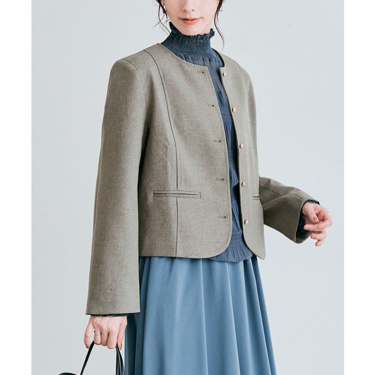 ノーカラー金釦ツイルジャケット 3サイズ アウター | kirakiraShop  | 詳細画像13 
