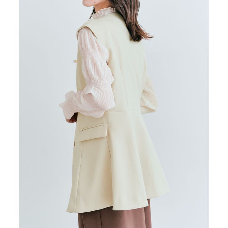 ベスト ジレ OUI CLASSYジレベスト レディース OUI CLASSYジレベスト 2サイズ[品番：IK000007819