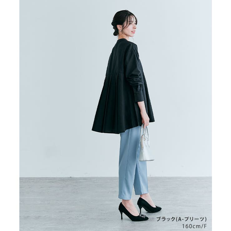 プリーツ切り替えヘンリーネックシャツ 2タイプ アイロン要らず | kirakiraShop  | 詳細画像13